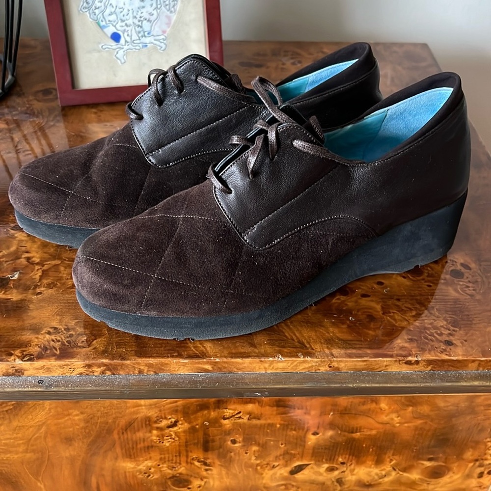 Thierry Rabotin brown suede shoes